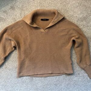 Camel Collard Sweater